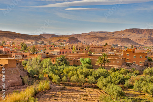 Morocco, Ouarzazate Province. Ait Ben Haddou