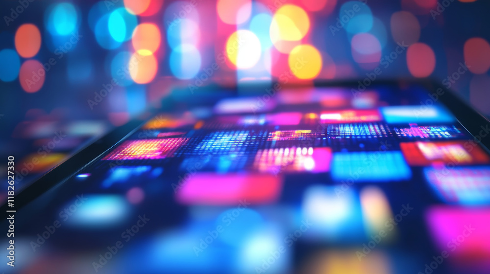 Obraz premium Phone from the particles. The smartphone consists of small circles and dots. Vector illustration