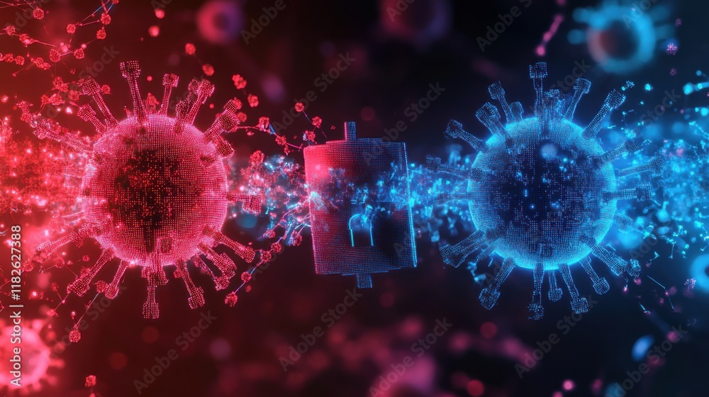 Visual representation of viral activity and interaction in a digital scientific context
