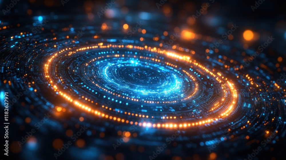 Abstract representation of a swirling galaxy. Abstract representation of a swirling galaxy.