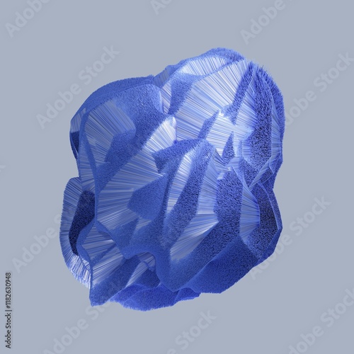 Fototapeta Naklejka Na Ścianę i Meble -  Abstract 3d detailed shape isolated on white.