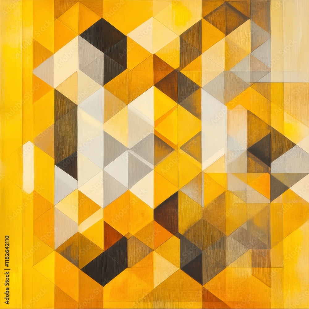 Abstract Geometric Art with Vibrant Yellow and Grey Hues Abstract Geometric Art with Vibrant Yellow and Grey Hues