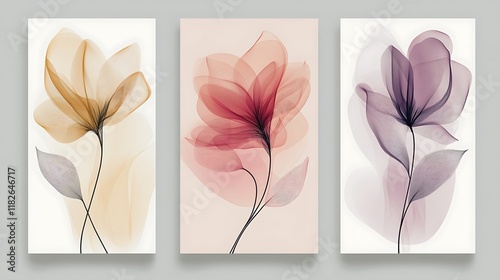 Minimalist Smoky Flower Poster
