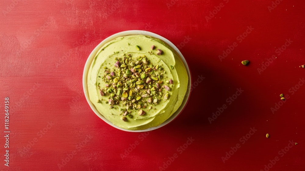 A Captivating Pistachio Cake, Exquisitely Decorated for a Culinary Experience A Captivating Pistachio Cake, Exquisitely Decorated for a Culinary Experience