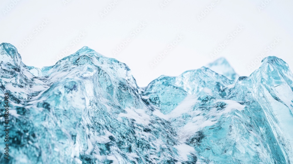Fototapeta premium Stunning Ice Formations: A Breathtaking View of Glacial Ice