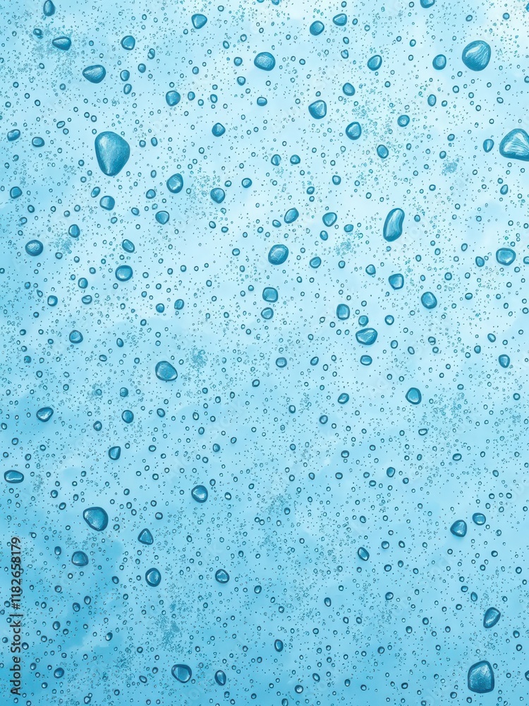Abstract blue water droplet background with ample copy space for text or logo, minimal,drops Abstract blue water droplet background with ample copy space for text or logo, minimal,drops