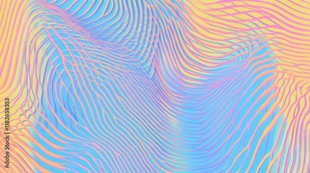 Mesmerizing Abstract Lines in Pastel Hues - A Vibrant Graphic Design Mesmerizing Abstract Lines in Pastel Hues - A Vibrant Graphic Design