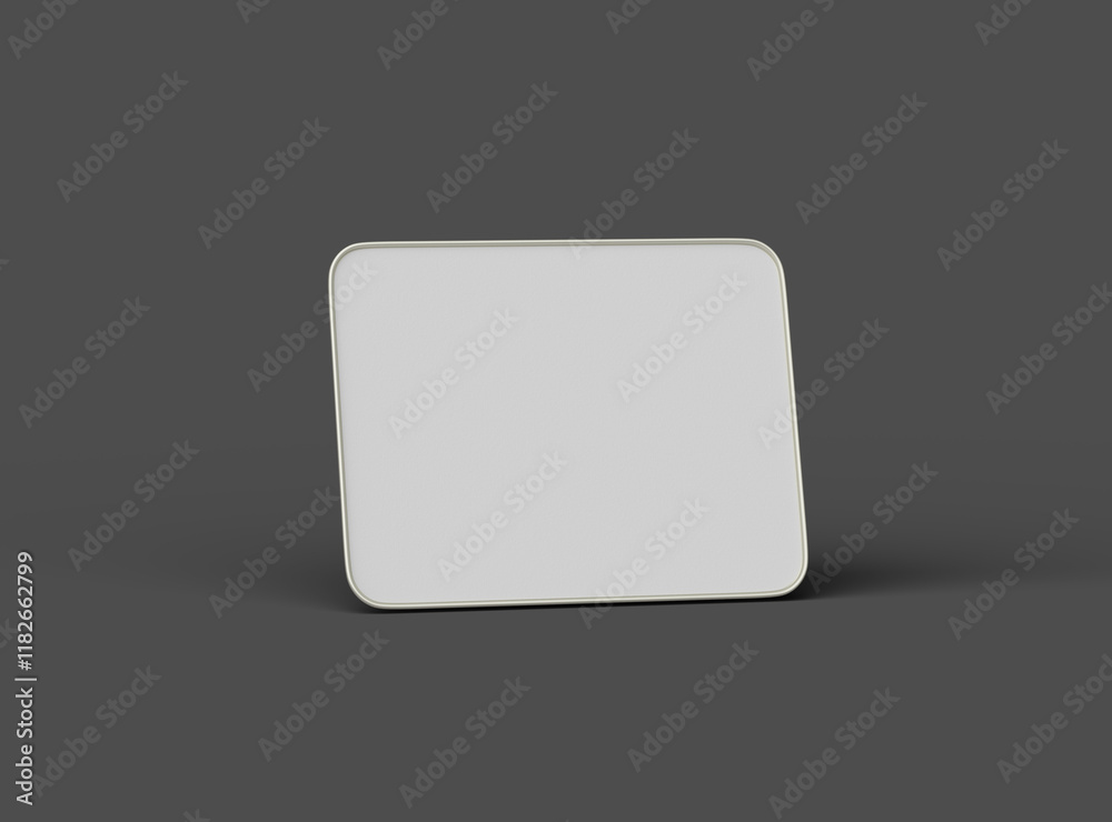 3d rendered image of a small rectangular food foil tray isolated on a dark background 3d rendered image of a small rectangular food foil tray isolated on a dark background