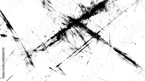 black and white grunge background isolated on white