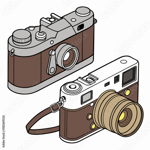 set of cameras vector