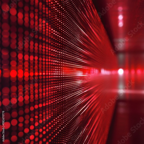 Dynamic Red LED Wall: A Technological Masterpiece of Visual Art