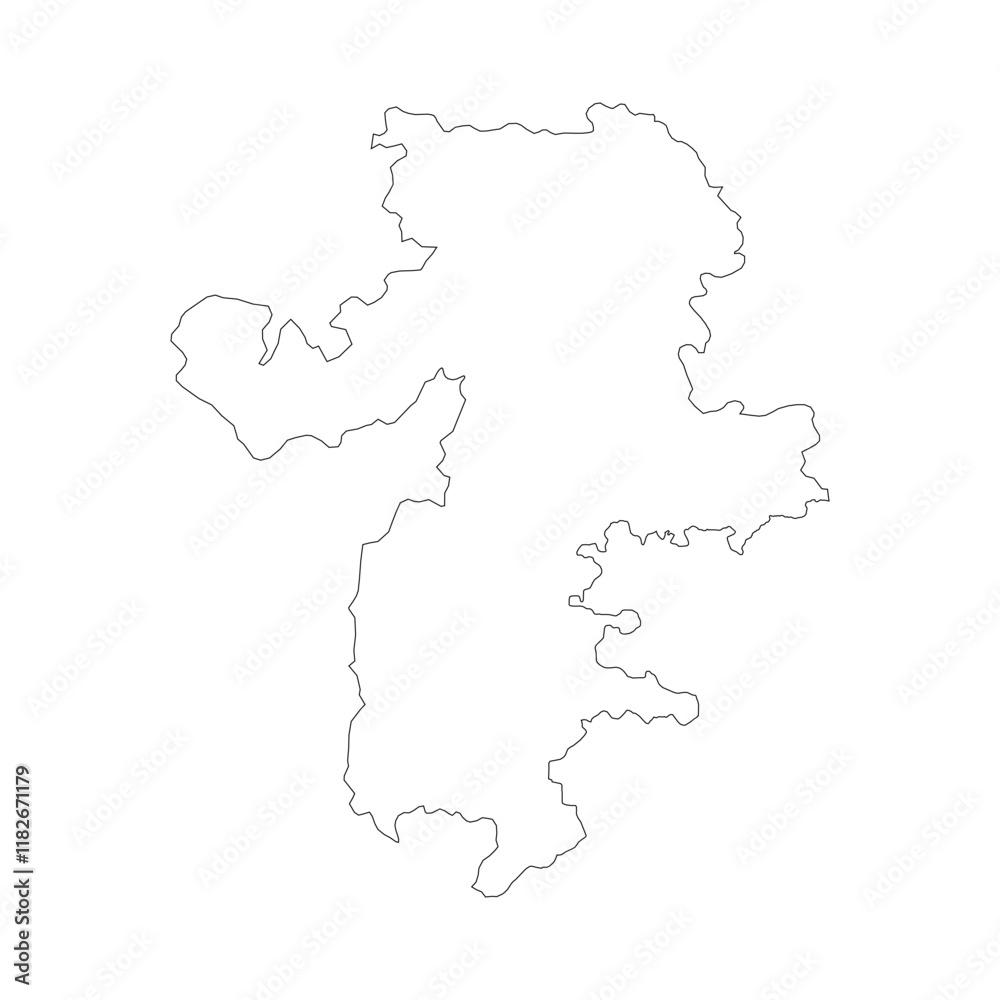 Chelyabinsk blank outline map Chelyabinsk blank outline map