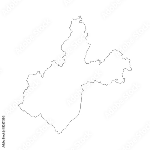 Irkutsk blank outline map