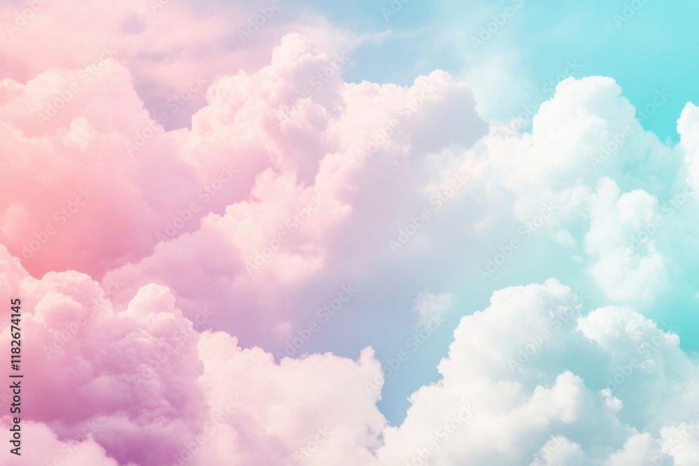 Soft pastel clouds create a tranquil sky during a serene afternoon Soft pastel clouds create a tranquil sky during a serene afternoon