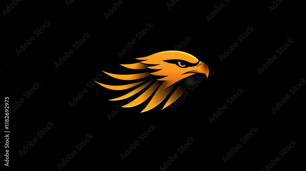 Obraz premium Vector logo hawk
