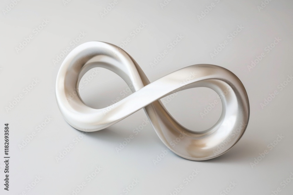 Eternal symbol of infinity in a mesmerizing minimalist loop Eternal symbol of infinity in a mesmerizing minimalist loop
