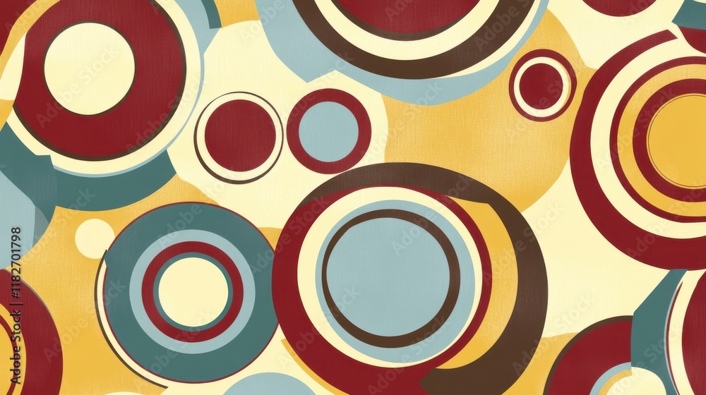 Abstract Circular Design with Vibrant Colors and Geometric Shapes Abstract Circular Design with Vibrant Colors and Geometric Shapes