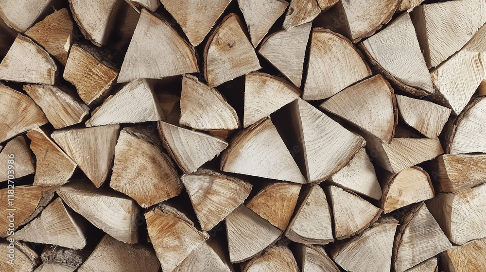 A close-up view of neatly stacked firewood, showcasing the natural textures and grain patterns of the wooden logs. The arrangement highlights a rustic and cozy atmosphere. A close-up view of neatly stacked firewood, showcasing the natural textures and grain patterns of the wooden logs. The arrangement highlights a rustic and cozy atmosphere.