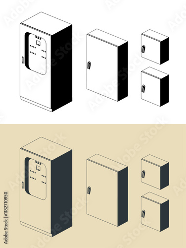 Electrical panels illustrations