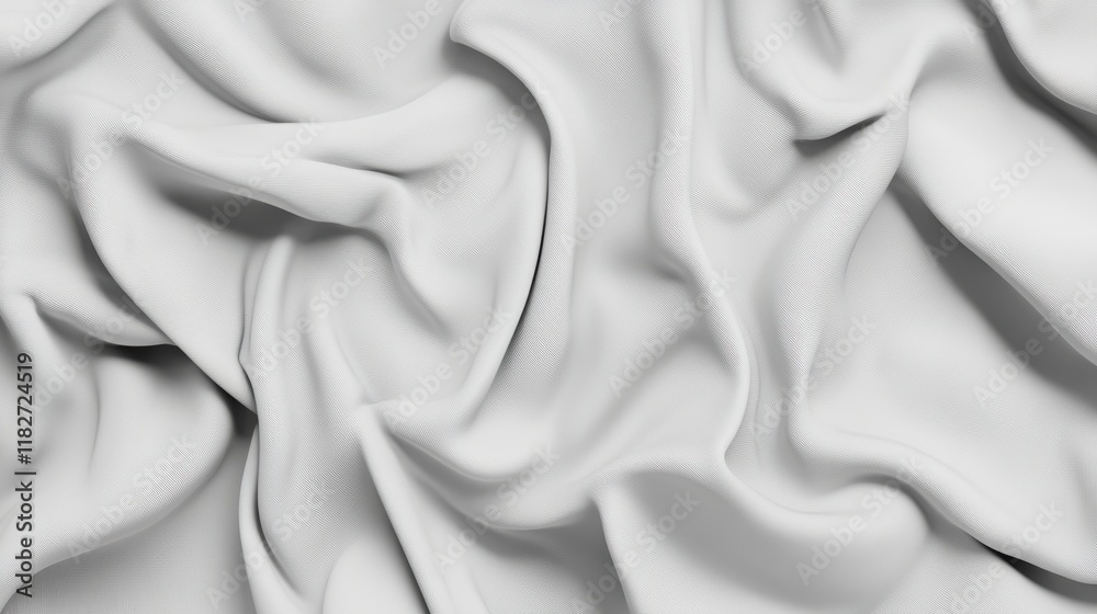 Obraz premium Stunning White Fabric Texture: A Close-up View of Exquisite Details