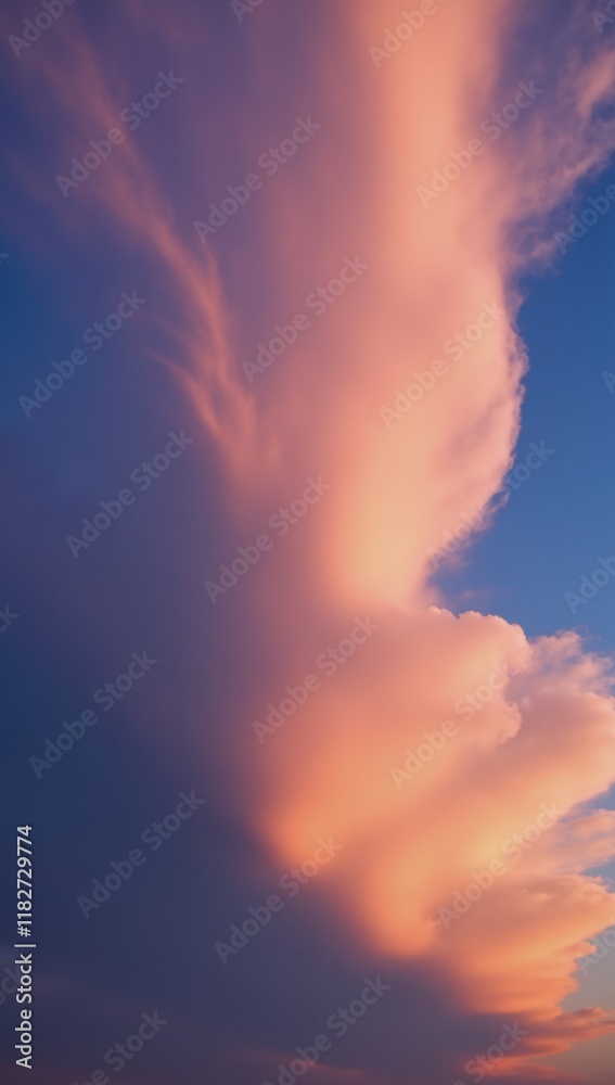 Fototapeta premium Breathtaking sunset clouds fill the sky