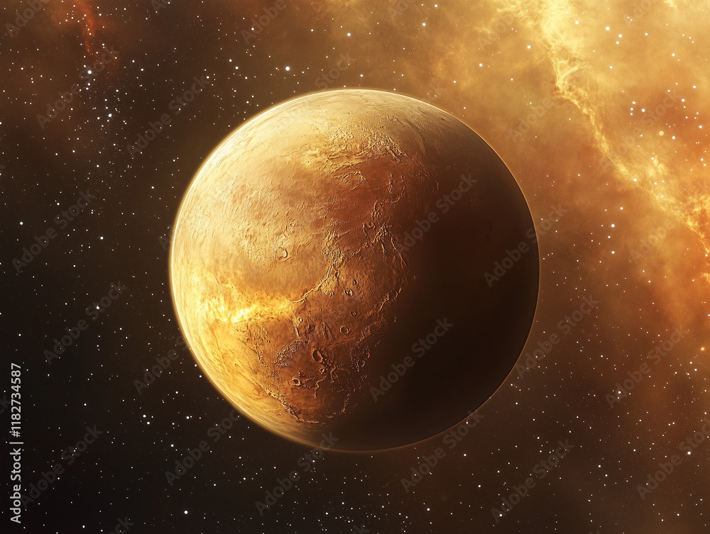 Obraz premium Cosmic Wonders: A Stunning Visual of Space, Planets, Stars, and Galaxies