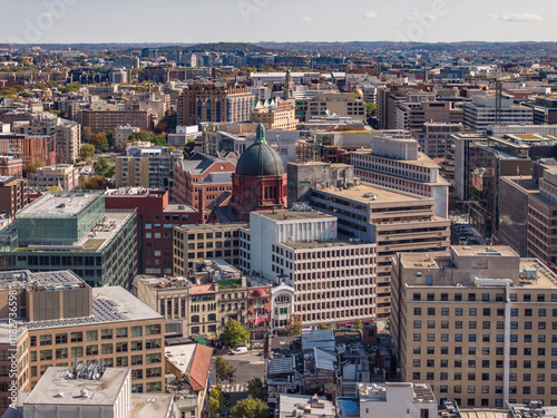 Fototapeta Naklejka Na Ścianę i Meble -  Aerial Cityscape, Washington, DC
