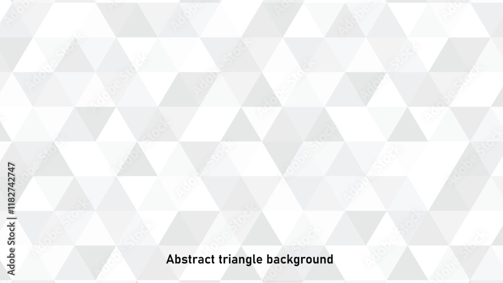 Fototapeta premium Abstract white triangle seamless pattern background