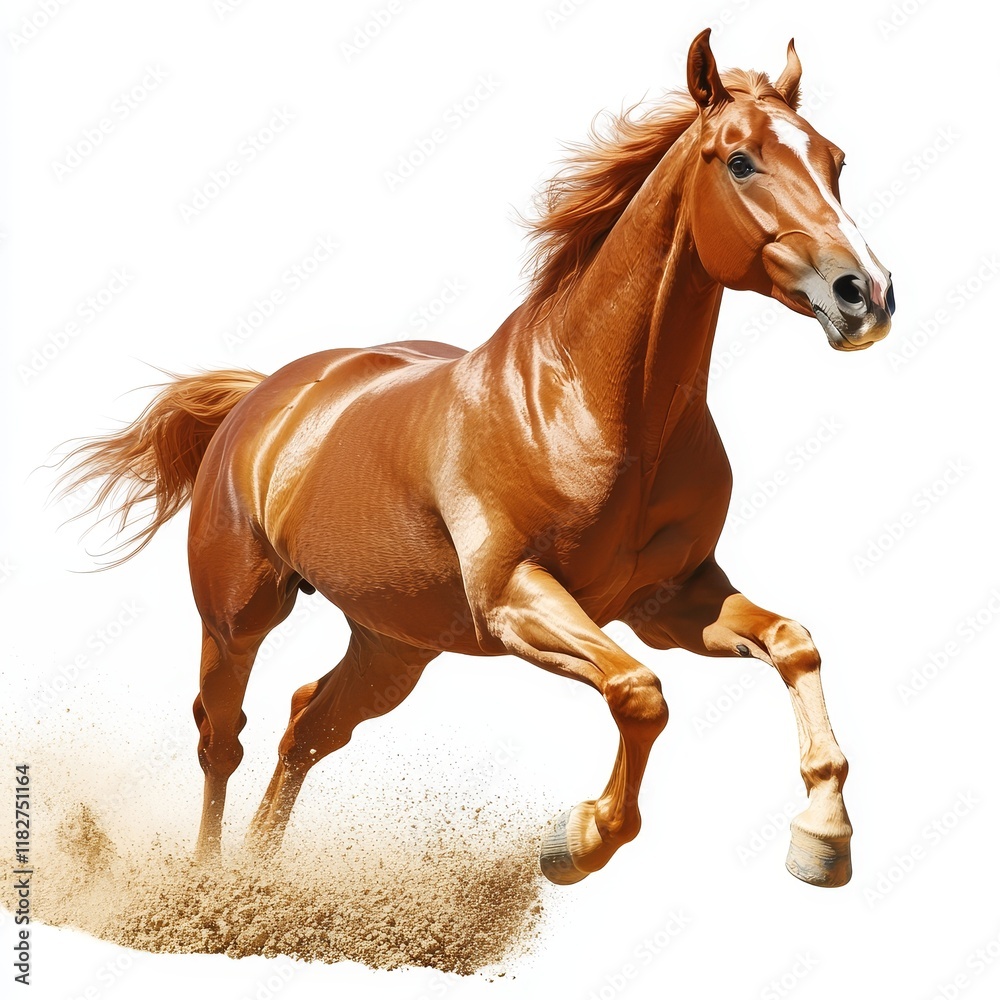 Horse Isolated on White Background, Animal Portraits, Equine Photography, Wildlife Imagery, and Minimalist Design Horse Isolated on White Background, Animal Portraits, Equine Photography, Wildlife Imagery, and Minimalist Design