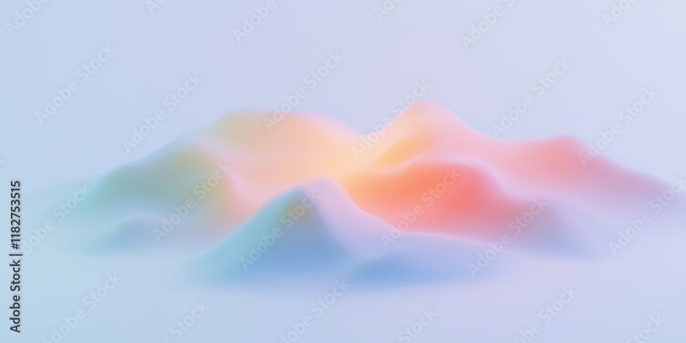Fototapeta premium Grainy gradient background grain texture retro blue orange red banner abstract design