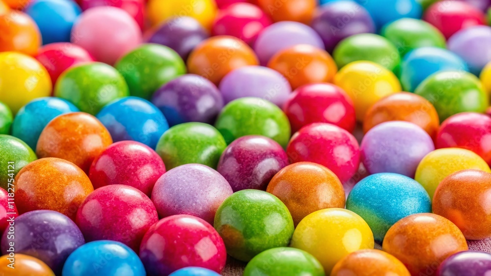 Colorful Small Round Candies Isolated on White Background - High-Resolution Stock Photo Colorful Small Round Candies Isolated on White Background - High-Resolution Stock Photo