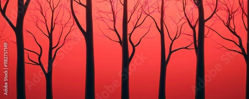 Surreal neuron forest glowing with bioluminescent light, artistic interpretation of neurobiology concepts photo