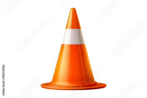 traffic cone isolated on white