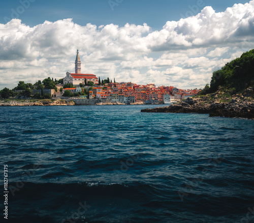 View on the old town of Rovinj, Croatia
