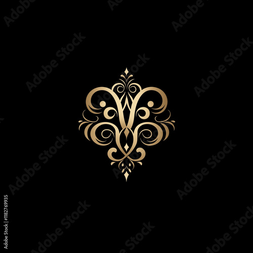 Logo Picture Luxurious Monogramstyle High-End