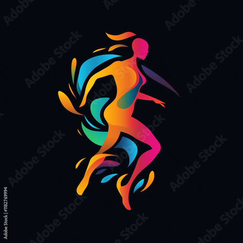 Logo Visualize Captivating Sports Brand