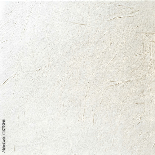 A soft and subtle ivory background with the delicate texture of traditional hanji paper The surface showcases faint natural fibers and gentle irregularities creating a