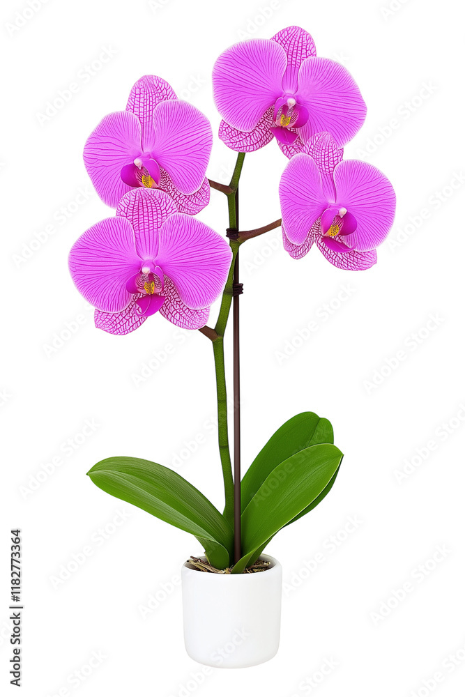 Obraz premium pink orchid isolated on white