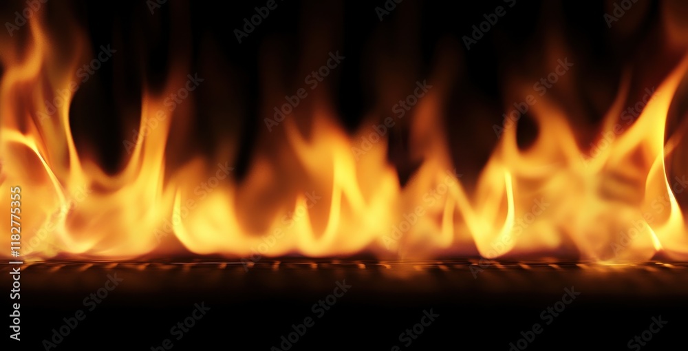 Captivating Close-Up View of Flames Dancing Against a Dark Background, Highlighting the Intensity and Beauty of Fire in Motion for Artistic and Creative Use Captivating Close-Up View of Flames Dancing Against a Dark Background, Highlighting the Intensity and Beauty of Fire in Motion for Artistic and Creative Use