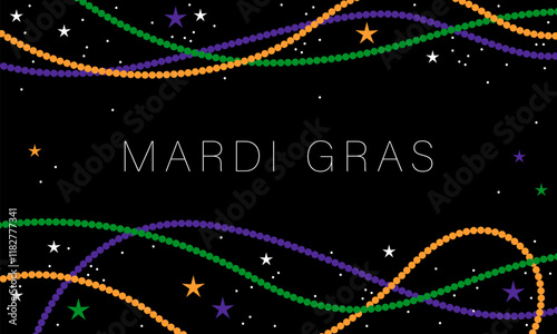 Mardi gras party background vector illustration