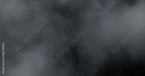 4K VFX Element practical atmospheric smoke. Abstract dense haze mist smoke cloud. Smoke in slow motion, floating through space against black. Mist effect. Fog effect. Haze and vapour action element.