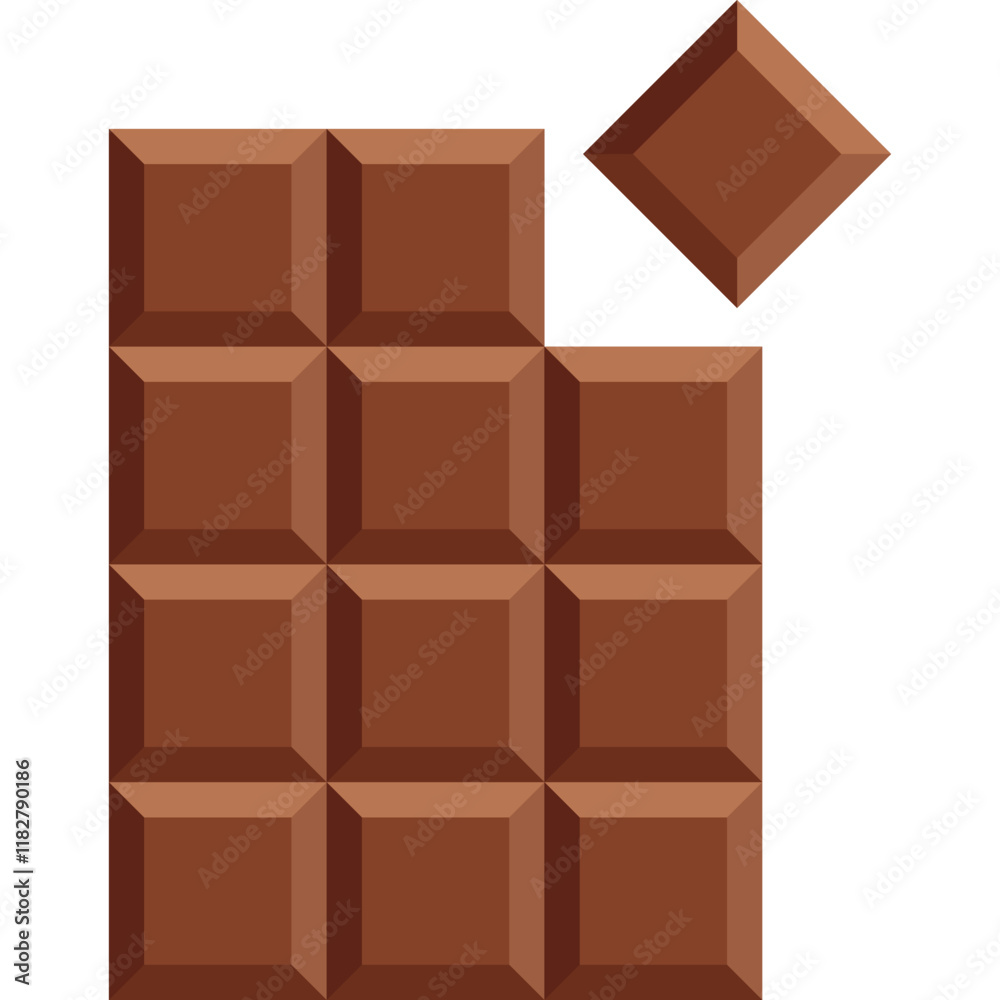 Fototapeta premium Chocolate Bar Illustration