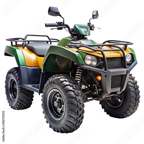 All-Terrain Vehicle (ATV) isolated on white background as transparent. PNG.AI GENERATED photo