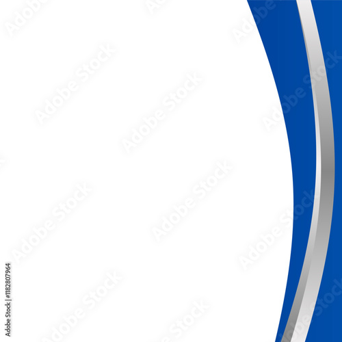 Silver Blue Border