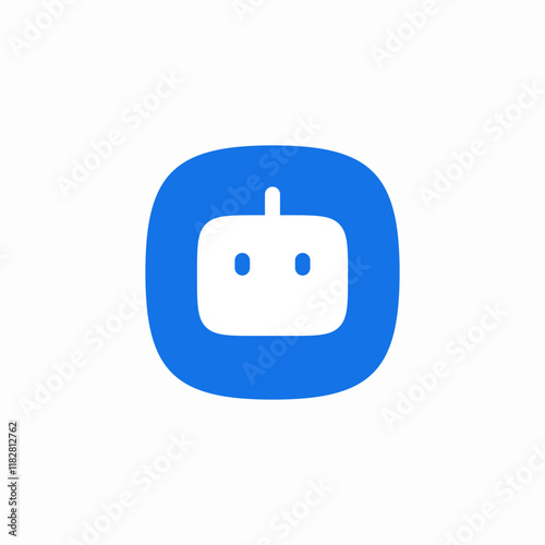 ai chat bot icon sign vector