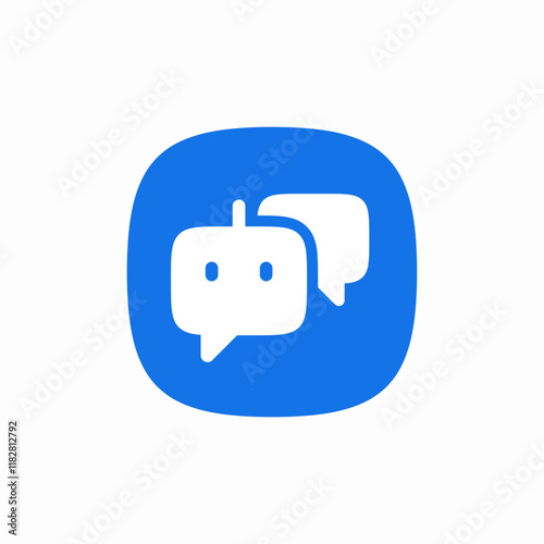 ai chat bot chat talk icon sign vector