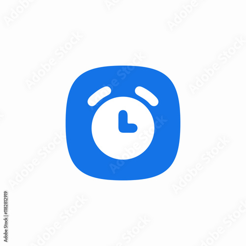 alarm clock time icon sign vector