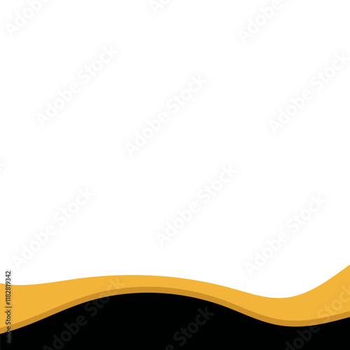 Wave Shadow Footer Vector