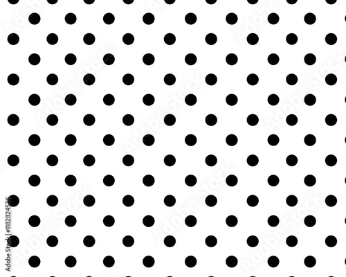 Repeating Pattern of Black Circles on White Background photo