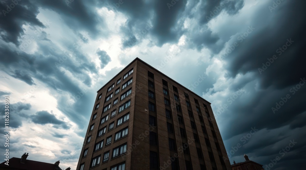 Fototapeta premium office building with the charming sky
